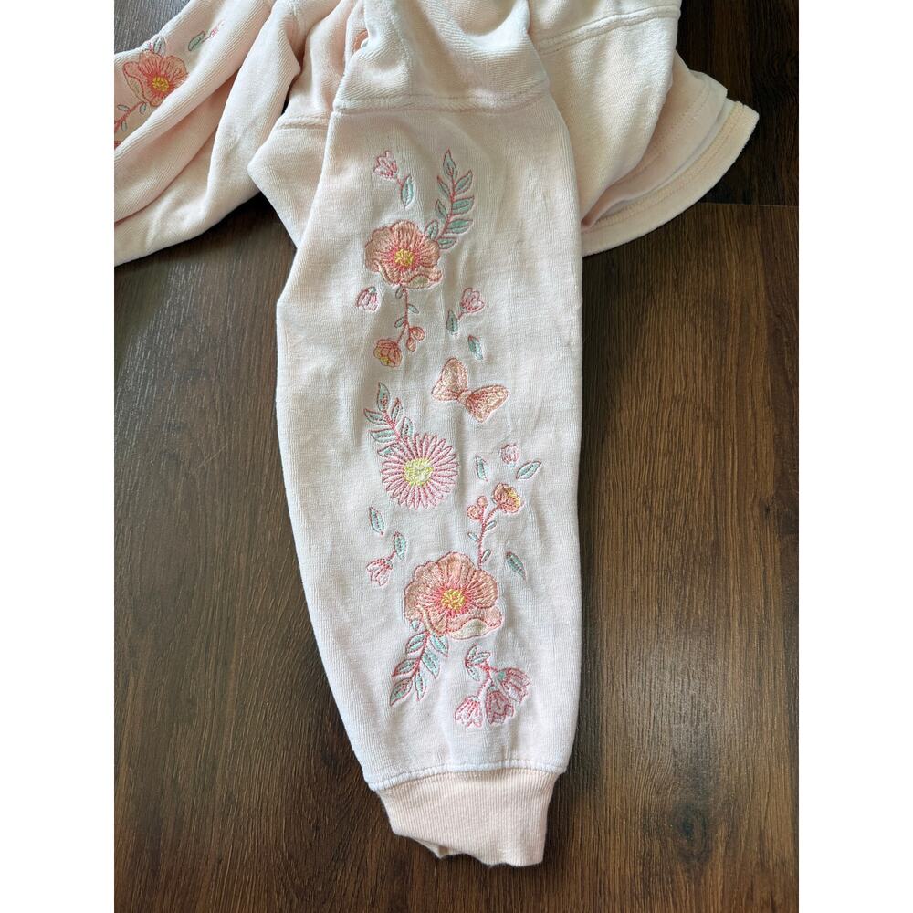 Walt Disney World Soft Terry Spirit Jersey Light Pink Embroidered Floral Sz S - Picture 9 of 9